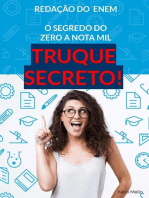 Redação Enem 23 O SEGREDO DO ZERO A NOTA MIL .TRUQUE SECRETO: Truque Revelado