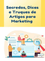 Segredos, dicas e truques de artigos para marketing