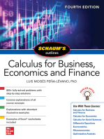 Schaum's Outline of Calculus for Business, Economics and Finance, Fourth Edition