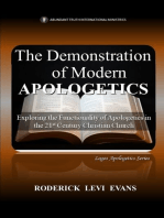 The Demonstration of Modern Apologetics: Exploring the Functionality of Apologetics in the 21st Century Christian Church