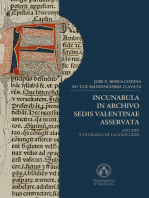 Incunabula in archivo Sedis Valentinae Asservata.: Estudio y catálogo de la colección