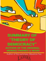 Summary Of "Theory Of Democracy" By Méndez Parnes & Negri: UNIVERSITY SUMMARIES