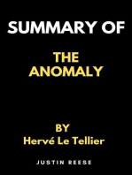 Summary of The Anomaly By Hervé Le Tellier