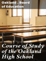 Course of Study of the Oakland High School