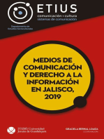 Medios de comunicación y derecho a la información en Jalisco, 2019