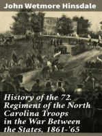 History of the 72. Regiment of the North Carolina Troops in the War Between the States, 1861-'65
