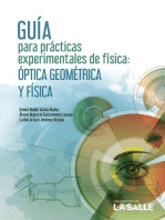Guía para prácticas experimentales de física: Óptica geométrica y óptica física