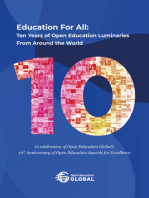 Education For All: Ten years of open education luminaries from around the world: In celebration of Open Education Global’s 10th Anniversary of Open Education Awards for Excellence
