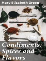 Condiments, Spices and Flavors