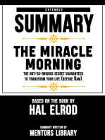 Extended Summary Of The Miracle Morning