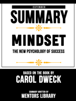 Extended Summary Of Mindset: The New Psychology Of Success - Based On The Book By Carol Dweck