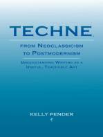 Techne, from Neoclassicism to Postmodernism