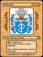 The noble Polish family Odyniec Die adlige polnische Familie Odyniec