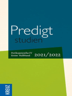 Predigtstudien 2021/2022 - 1. Halbband: Perikopenreihe IV