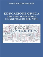 Educazione civica, sviluppo sostenibile e l'agenda 2030 dell'Onu