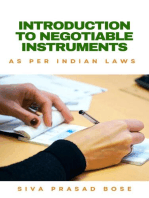 Introduction to Negotiable Instruments: As per Indian Laws