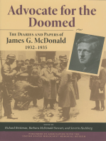 Advocate for the Doomed: The Diaries and Papers of James G. McDonald, 1932–1935