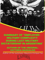 Summary Of "Employer-Military Complicity During Last Military Dictatorship In Argentina" By Victoria Basualdo: UNIVERSITY SUMMARIES
