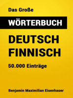 Das Große Wörterbuch Deutsch - Finnisch: 50.000 Einträg