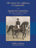The Quest for Lightness in Equitation and Equestrian Questions (translation)