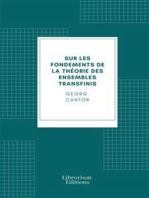 Sur les fondements de la théorie des ensembles transfinis