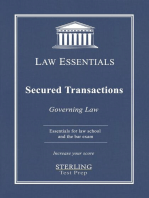 Secured Transactions, Governing Law