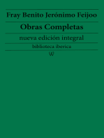 Fray Benito Jerónimo Feijoo: Obras completas (nueva edición integral): precedido de la biografia del autor