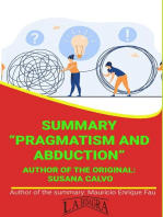 Summary Of "Pragmatism And Abduction" By Susana Calvo: UNIVERSITY SUMMARIES