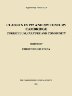 Classics in 19th and 20th Century Cambridge: Curriculum, Culture and Community