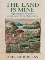 The Land Is Mine: Sephardi Jews and Bible Commentary in the Renaissance