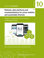Methods, pilot platforms and recommendations for active mobility and sustainable lifestyle: SimpliCITY - Marketplace for user-centered sustainability services
