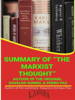 Summary Of "The Marxist Thought" By Osvaldo Sunkel & Pedro Paz: UNIVERSITY SUMMARIES