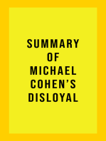 Summary of Michael Cohen's Disloyal