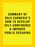 Summary of Dale Carnegie's How to Develop Self-Confidence and Improve Public Speaking