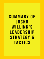 Summary of Jocko Willink's Leadership Strategy and Tactics
