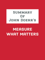 Summary of John Doerr's Measure What Matters