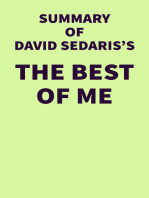 Summary of David Sedaris's The Best of Me