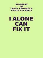 Summary of Carol Leonnig & Philip Rucker's I Alone Can Fix It