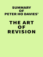 Summary of Peter Ho Davies' The Art of Revision
