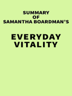 Summary of Samantha Boardman's Everyday Vitality