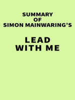 Summary of Simon Mainwaring's Lead with We