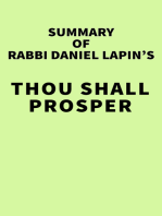 Summary of Rabbi Daniel Lapin's Thou Shall Prosper