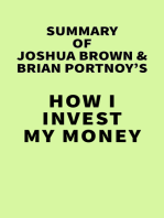 Summary of Joshua Brown & Brian Portnoy's How I Invest My Money