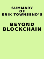 Summary of Erik Townsend's Beyond Blockchain