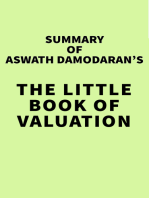 Summary of Aswath Damodaran's The Little Book of Valuation