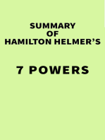 Summary of Hamilton Helmer's 7 Powers