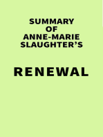 Summary of Anne-Marie Slaughter's Renewal