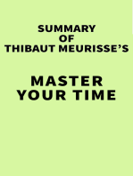Summary of Thibaut Meurisse's Master Your Time