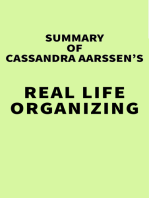 Summary of Cassandra Aarssen's Real Life Organizing