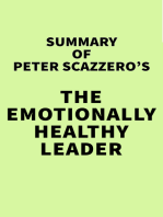 Summary of Peter Scazzero's The Emotionally Healthy Leader